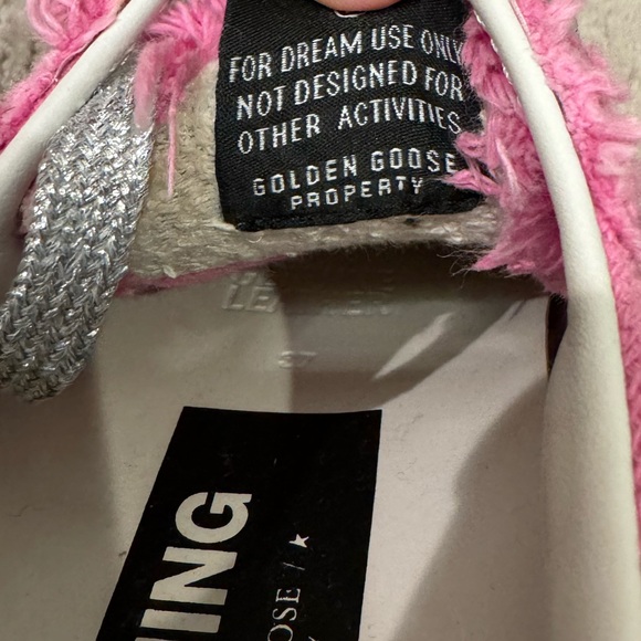 RARE GOLDEN GOOSE Running Sole Pink Canvas Sneakers - new condition - Picture 12 of 14